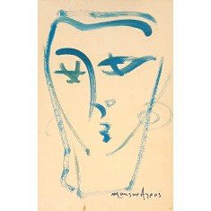 Mansur Aye, 13 x 21 Inch, Acrylic on Paper, Figurative Painting, AC-MAY-014 Mansur Aye, 13 x 21 Inch, Acrylic on Paper, Figurative Painting, AC-MAY-014